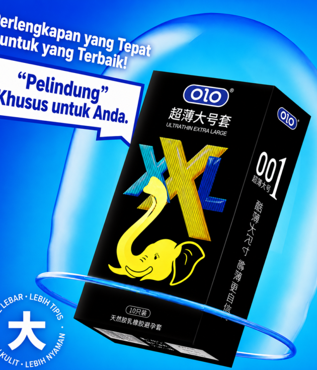 OLO 001 Kondom Ultra Tipis Ukuran Besar / OLO超薄001大号套