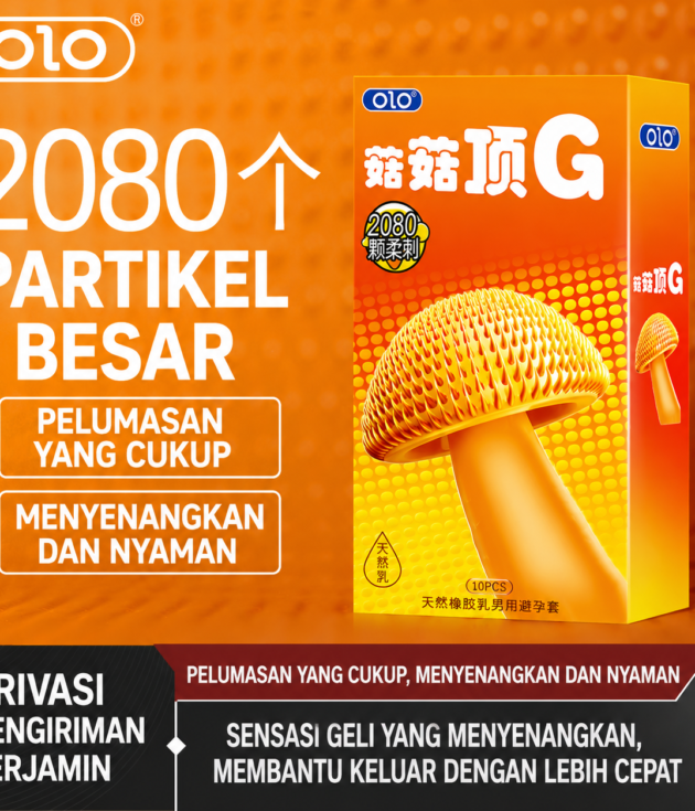 Kondom OLO G-Spot Kepala Jamur Soft Spike / OLO菇菇顶G柔刺套