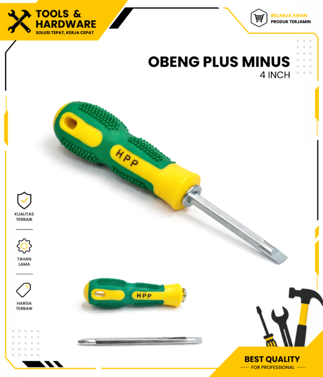 Obeng Plus Minus 4 Inch HPP