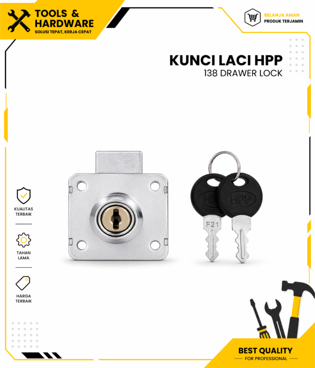 Kunci Laci / Drawer Lock 138 HPP