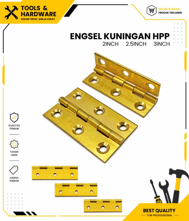 Engsel Kuningan 2Inch 2.5Inch 3Inch HPP