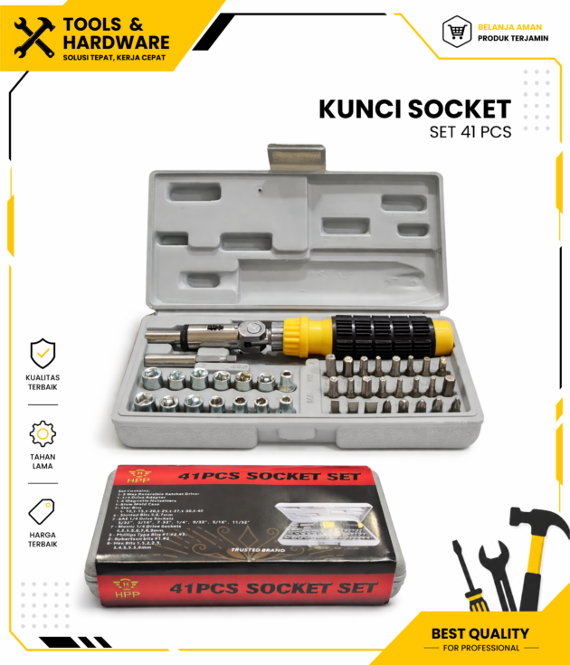 Kunci Socket Set 41 PCS HPP
