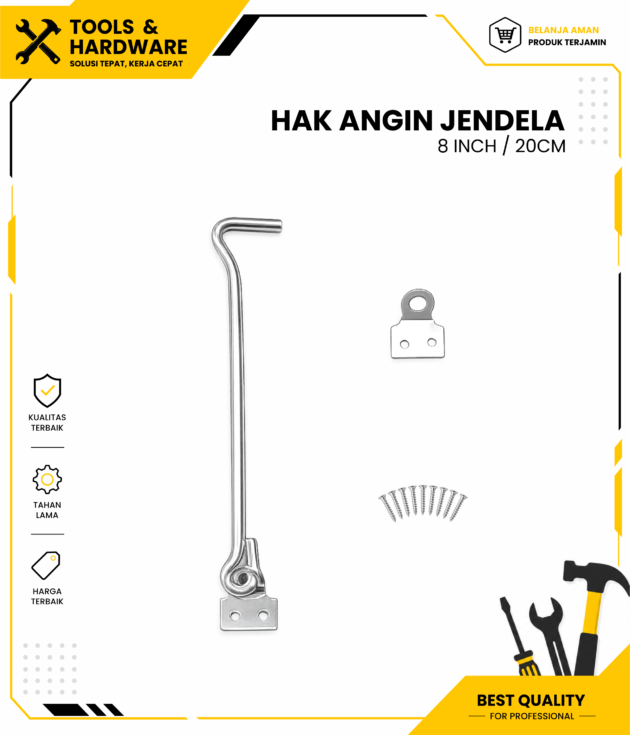 Hak Angin Jendela 8 Inch HPP