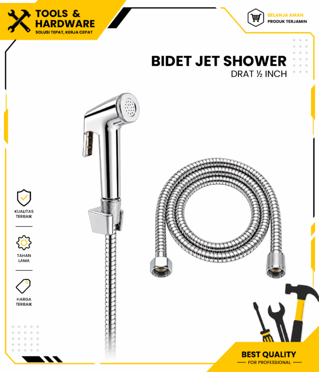 Bidet Jet Shower Hand Shower Kloset Drat 1/2 Inch HPP