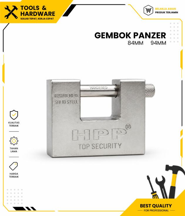 Gembok Besi Panzer 84mm 94mm HPP