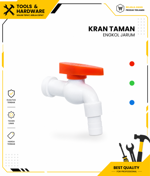 Kran Taman Engkol Jarum Drat 1/2 Inch HPP