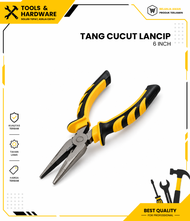 Tang Cucut / Tang Lancip 6 Inch HPP