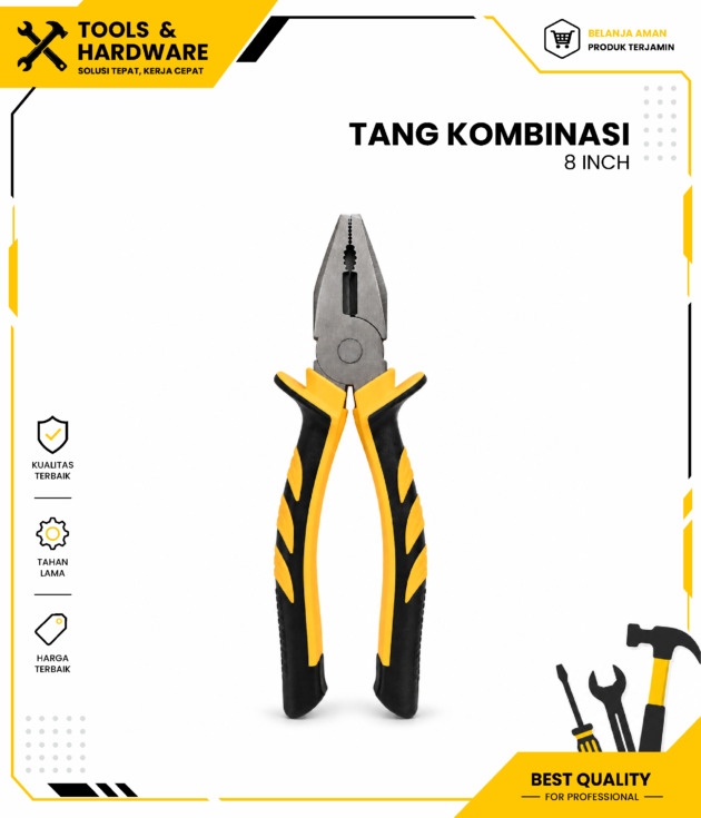 Tang Kombinasi Tang Jepit Potong 8 Inch HPP
